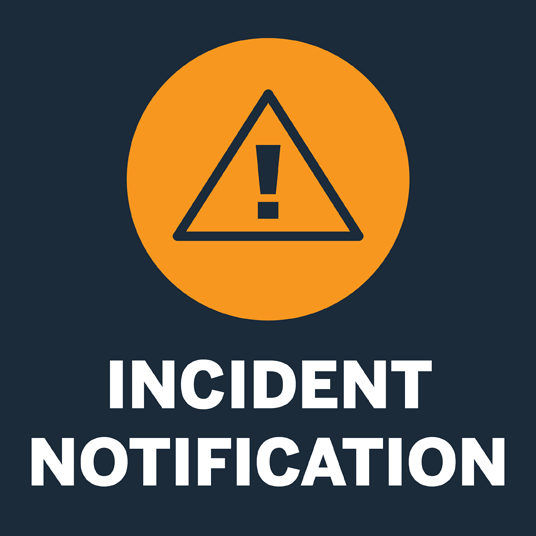 incident notification graphic